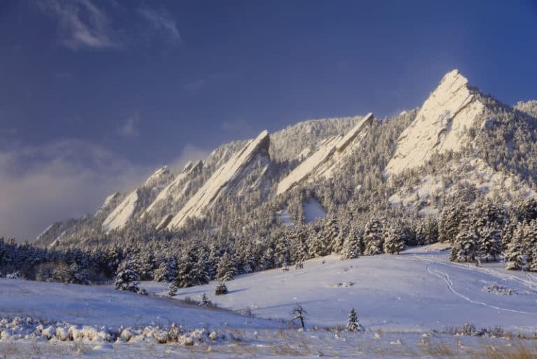 Winter Flatirons